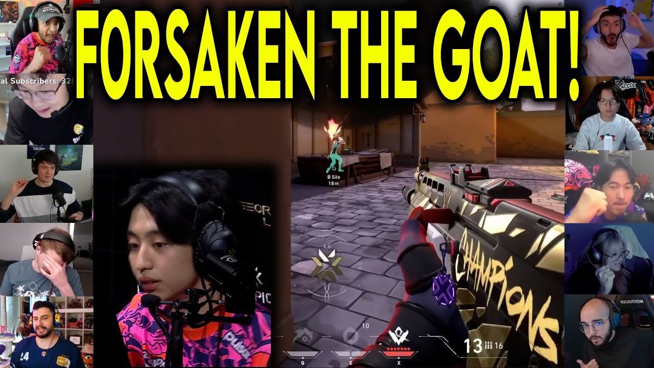 Valorant Streamers Reacts To PRX f0rsakeN Insane ACE Against TH In VCT Champions