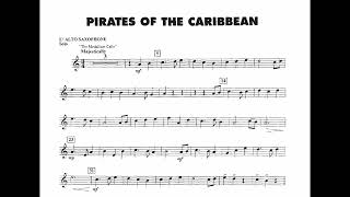 Pirates of the Caribbean Eb Alto Saxophone Play Along  - Eb Instrument