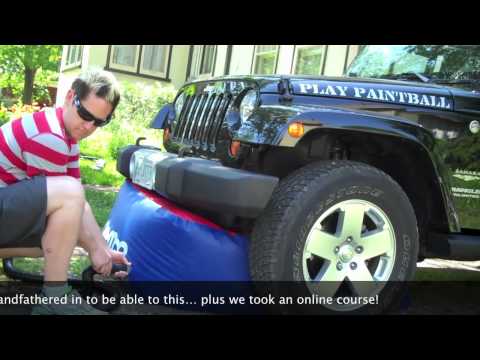 Paintball Bunker Lifts Jeep!?!