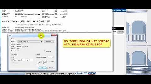 cetak ulang struk / token pln