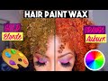 SPLIT COLORING MY HAIR! $6 VIRAL HAIR PAINT WAX! METALLIC GOLD+ORANGE BLONDE/AUBURN INSTANT COLOR