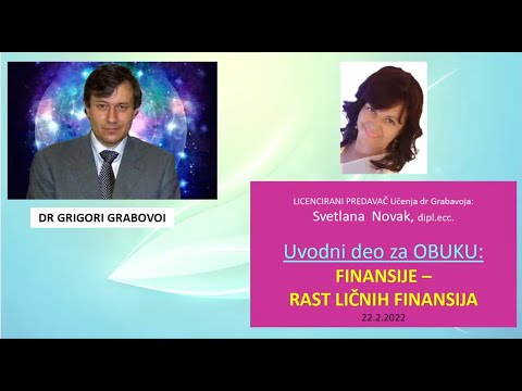 Uvodni deo za OBUKU: FINANSIJE - RAST LIČNIH FINANSIJA