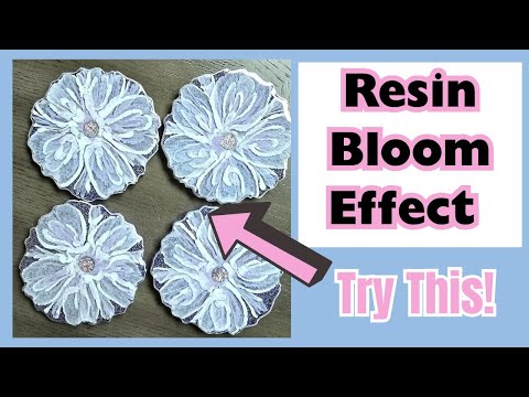 Pale Purple Resin Bloom Simple Tutorial with Shimmer You'll Love