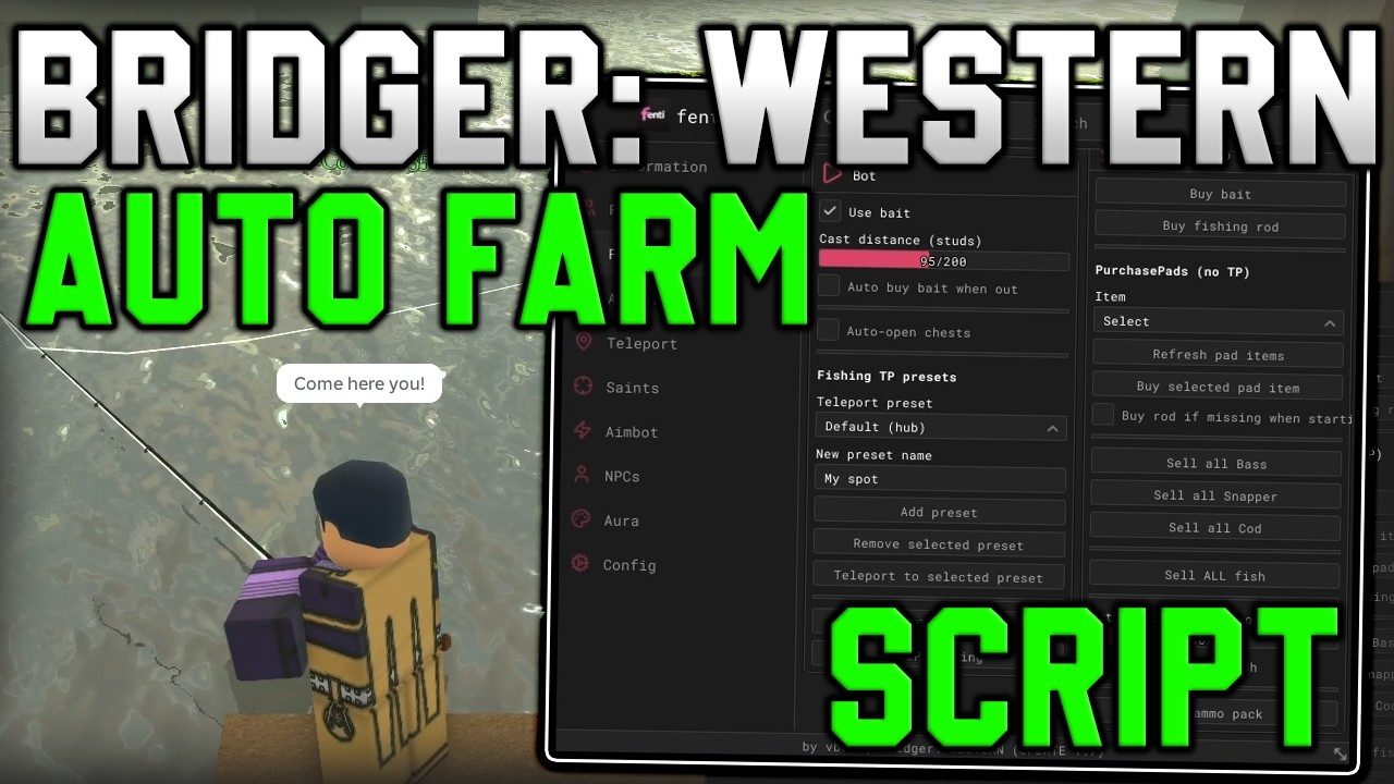 [🔥UPDATE 1.7] Bridger: Western NEW Script Auto Farm, Corpse Sniper ...