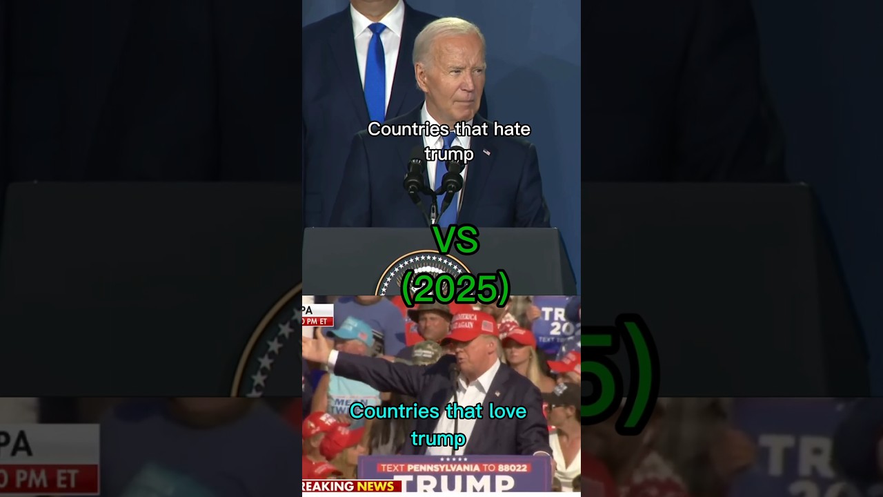 Countries that hate💔 vs love 💕 trump 