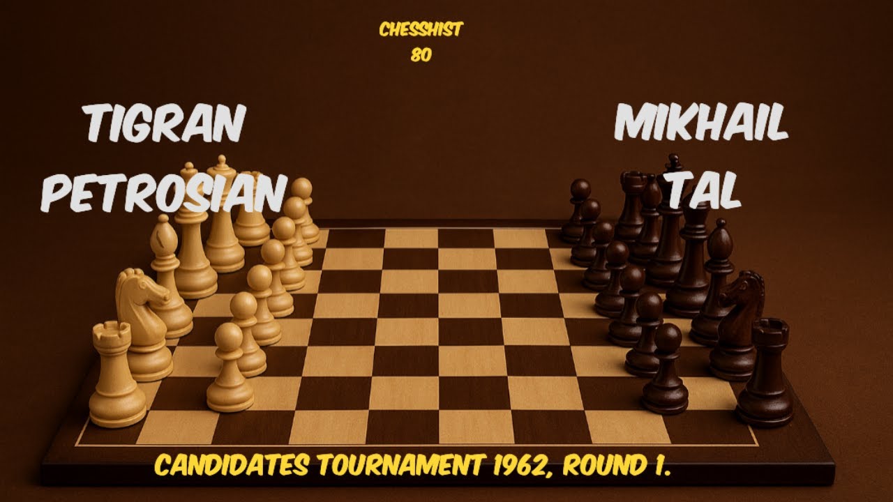 Mikhail Tal vs Tigran Petrosian (Candidates Tournament 1962, Round 1) #chess
