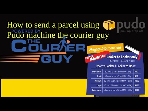 How to send a parcel using Pudo machine the courier guy