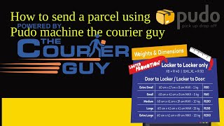 How to send a parcel using Pudo machine the courier guy
