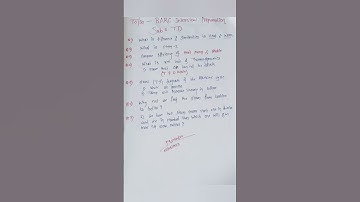 BARC Interview Preparation questions #barcrecruitment2023 #ytshorts @Minendra