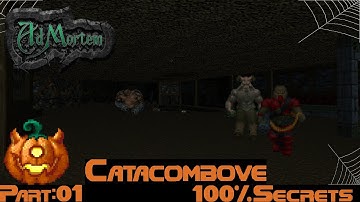 Doom 2 Ad Mortem:  part 1 - Catacombover 100% Secrets (no commentary)