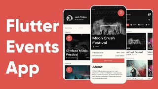Flutter Events app UI | Speed Code