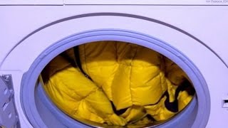 видео как стирать пуховики в стиральной машине автомат