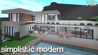 Bloxburg | Simplistic Modern Family Home | House Build