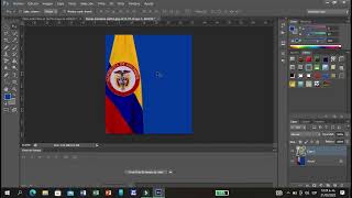 PHOTOSHOP BASICO FONDO CON LA BANDERA DE COLOMBIA screenshot 1