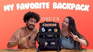 My Favorite Backpack! Compartments Everywhere! Osuza Canvas