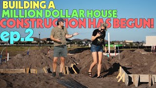 Building a Million Dollar House Ep 2: We Broke Ground! Also, We have Central Bug Control...