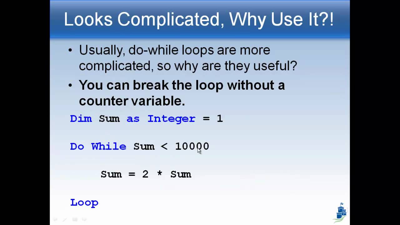 Do While Loops - YouTube