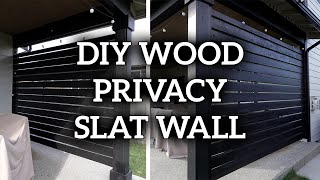 Building a DIY Wood Slat Privacy Wall by Hai Tran 684 views 13 days ago 6 minutes, 7 seconds