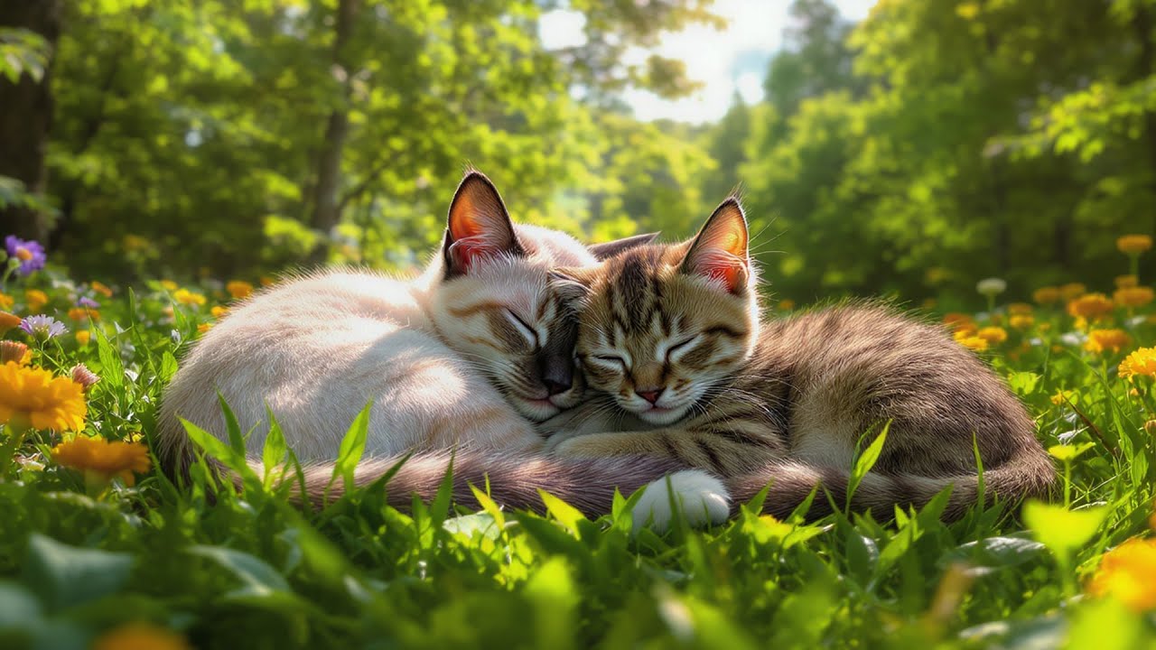 🐱(Без рекламы) Расслабляющая кошачья музыка для глубокого сна 🌙 | Звуки от беспокойства и терапия...