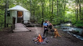 Braving DEADLY Mosquitos at a Backcountry Yurt on a River