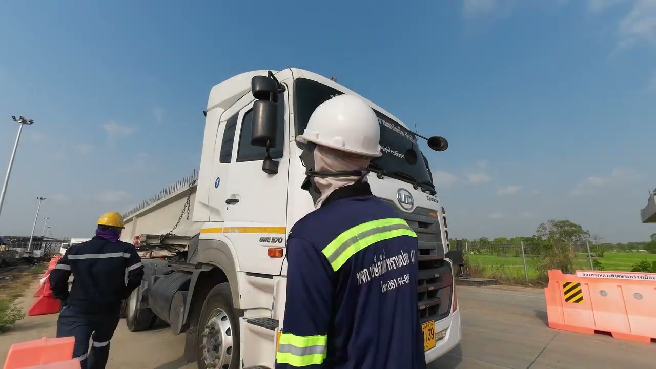 งานยกติดตั้งคานสะพาน