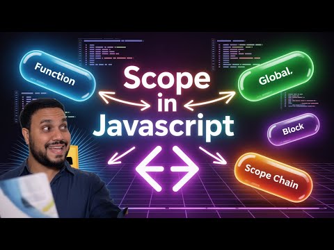 Master JS Scope in 5mins ! Global, Block, Function & Chain!