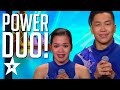 Kraftvolle Tanzbewegungen Tanzpaar POWER DUO Alle Auditions Bei Asia S Got Talent