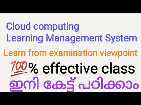 Cloud computing - Learning  Management  System - effective learning 💯💯💯💯