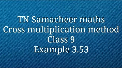 Example 3.53 Class 9 Algebra Tamilnadu Samacheer maths Nithyaganesh Maths
