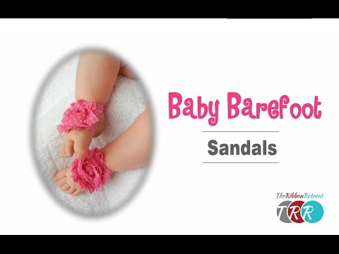 How to Make Baby Barefoot Sandals - TheRibbonRetreat.com