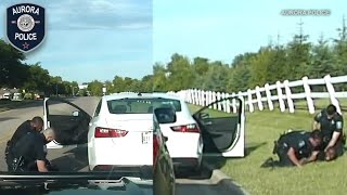 Aurora police release full dashcam video of traffic stop arrests