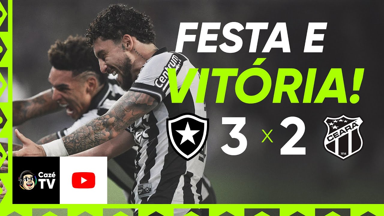 MELHORES MOMENTOS: BOTAFOGO 3 X 2 CEARÁ | BRASILEIRÃO 2025 | 10ª RODADA ...