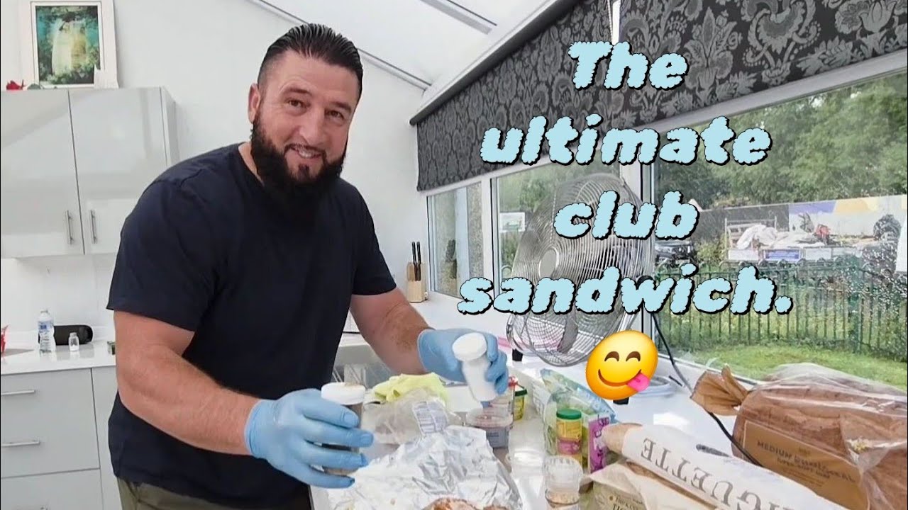  the ultimate club sandwich with salt and chilli  chips.#motivation 