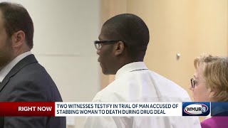 Witnesses testify in trial of man accused of stabbing woman to death