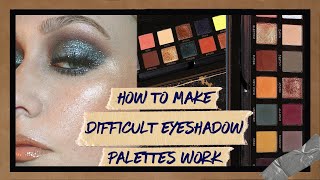 How to make difficult eyeshadow palettes work | JkissaMakeup