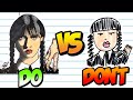 Cool DOs &amp; DON&#39;Ts Drawing  Wednesday Addams | Netflix Wednesday