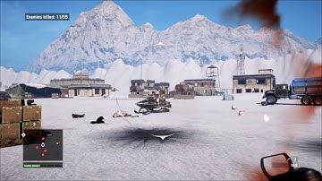 Far Cry 4 map editor my map Old fortress, snow,PC gameplay