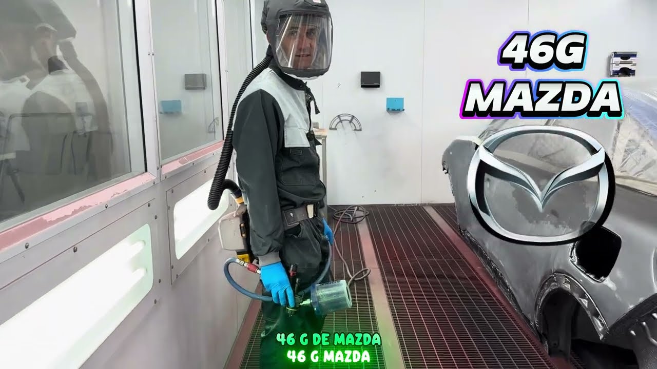 46G MAZDA SOLUCION DE COLOR PROBLEMATICO , SERIE 100 GLASURIT , A-C-24 , A-H-410 , A-A-12 BARNIZ