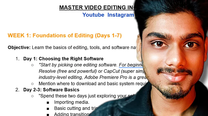 How I would Master Video Editing in 30 Days If I had to Start Over! (30 Day Roadmap)