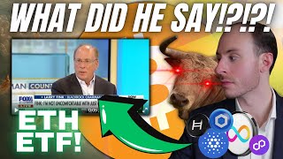 Larry Fink BlackRock's CEO Just Confirmed The Crypto Bull Run And Gives Thoughts On ETH ETF.......!!