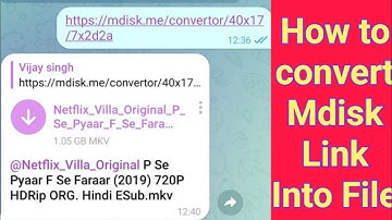 How to convert Mdisk link into file | mdisk link ko file me kaise convert kare