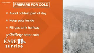 Minnesotans prepare for a blast of snow and bitter cold