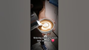 ASMR Heart❤️Latte Art #ytshorts #asmr #shorts #youtubeshorts #coffee #satisfying #mom #espresso #bae