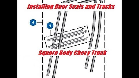 73-87 Square Body Chevy Door Seal / Window Channel Install