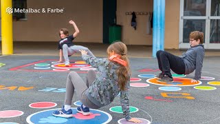 À Saint-Vincent-de-Paul en France -Jeux de plein air pour enfants-matériau thermocollant préfabriqué