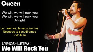 Queen - We Will Rock You  (Lyrics English-Spanish) (Inglés-Español) Resimi