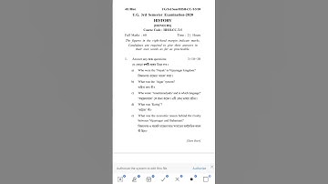 Kalyani university ba 3rd semester history honours cc-5 question paper 2020 #3rdsemester