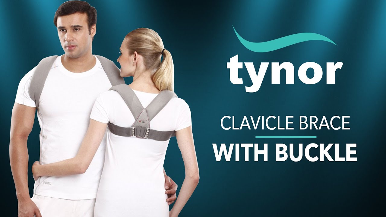 How to wear Tynor Clavicle Brace with buckle for immobilization