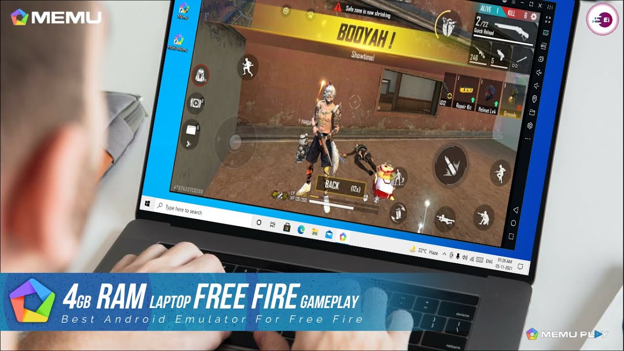 Laptop Free Fire Gameplay
