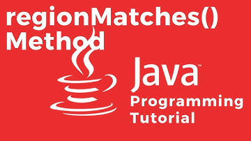 How to check whether subregions of two Strings are matching using the regionMatches() method